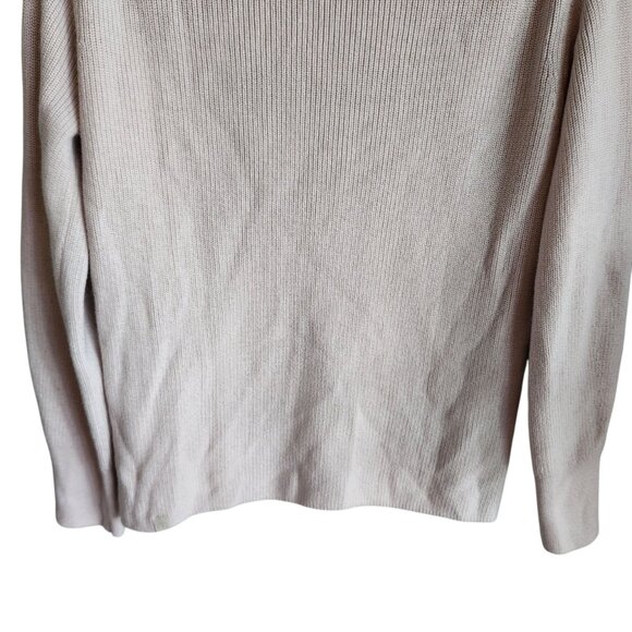 Lululemon Sweater 0 XS Off White Opal Merino Wool Blend Ribbed Crewneck - Picture 8 of 9